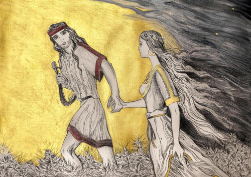 Orpheus and Eurydice (Bronze Age version) (2018)