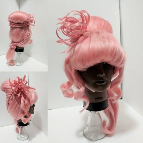“Pink Chrysanthemum” wig made using #ardawigs Jeannie in princess pink. I’ve had t