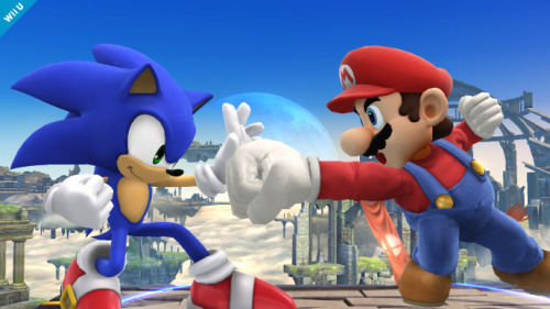 ssb4dojo:  Sonic the Hedgehog is making his return. Mario vs. Sonic vs. Mega Man.  I was born ready for this 