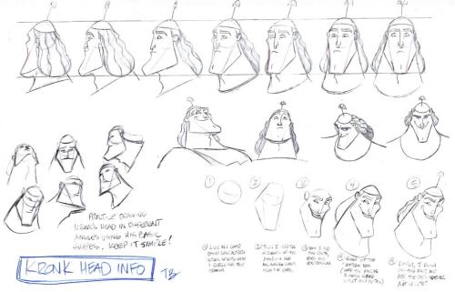 penciltests:Kronk Model Sheets by Tony Bancroft &ldquo;The Emperor’s New Groove&rdquo;