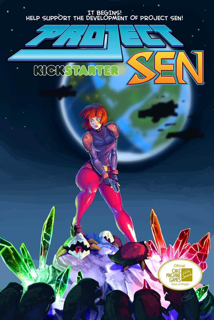 cakemachinegames:  SUPPORT PROJECT SEN! Adventures in space, epic side scrolling