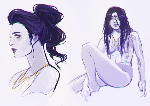 ysoria:my art style will never be consistent. two rogue widow sketches!