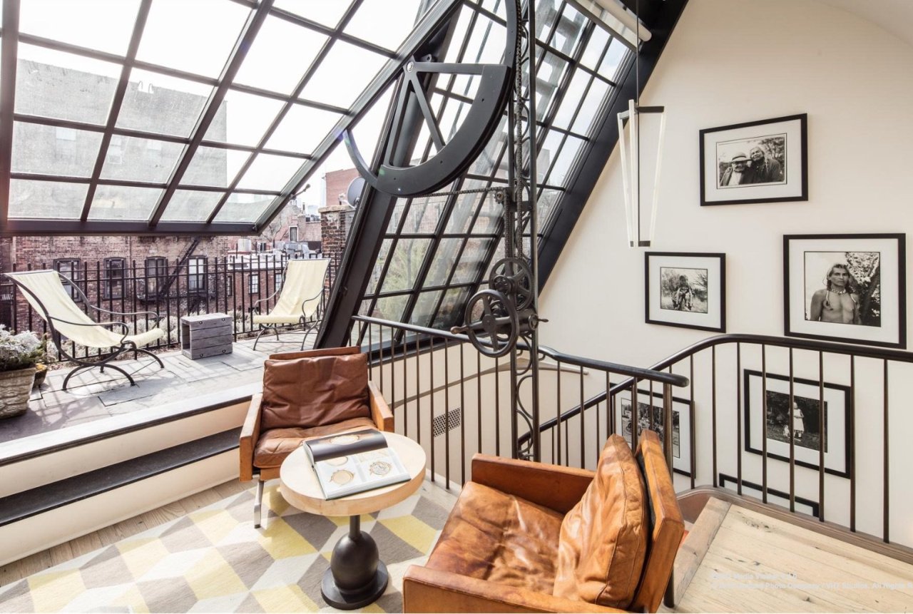 danieljlayton:  stylish-homes:  A sitting area leading out onto the balcony of a
