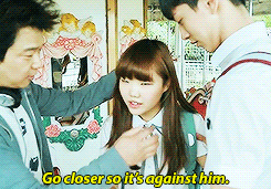 namdiva:  The director teaching Soohyun how it should be done and at the same time trying to calm her down. 