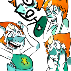 reallyoddartblog:  draws stressed out pearls so i can stay cool