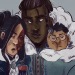 paintedpatroclus:they get tired while sokka is working!(click for quality!)