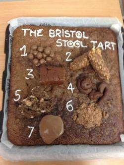 th3artofnursing:  The Bristol stool chart tart. Mmmmm… deliciously nasty.