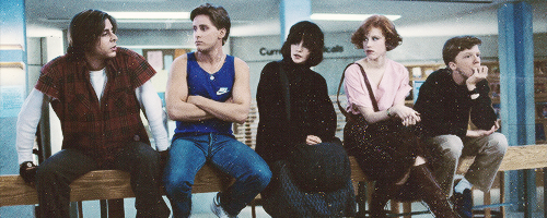 catniptivity:  15 days of my favorite things challenge; day 3; favorite films (iii)The Breakfast Club.“We’re all pretty bizarre. Some of us are just better at hiding it, that’s all.”