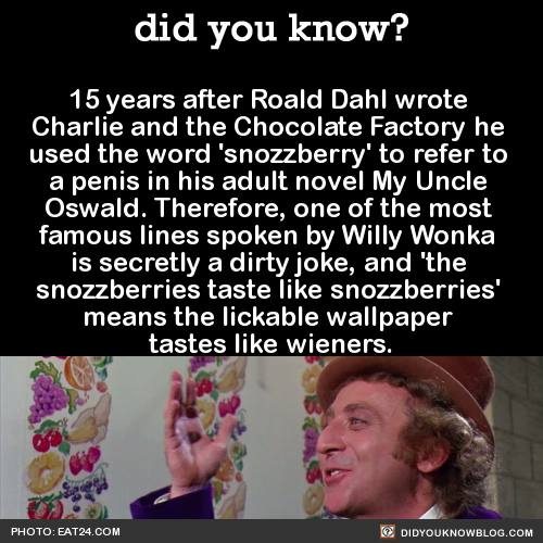 did-you-kno:  did-you-kno:  The lines from My Uncle Oswald, where one character asks another how she managed to get a condom on a man: “How did you manage to roll the old rubbery thing on him?”“There’s only one way when they get violent,” Yasmin