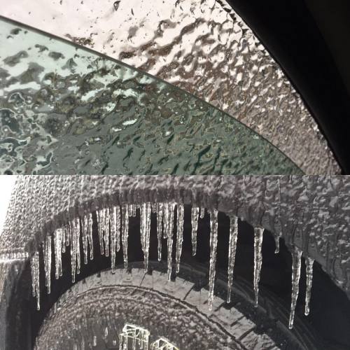Yes, It Was Icy Out This Morning. #icy #freezingrain #icicles #coldweather #frozen #howardcounty #ellicottcity