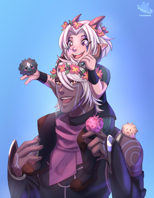 iblazitastic:  The Lunabloom story melted my heart! Rayla is so cute! So another birthday gift for E