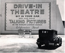 hotwifescuck:  specialcar:  Los Angeles 1935  http://hotwifescuck.tumblr.com  I love drive - ins