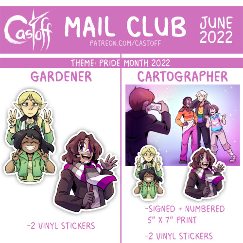 June 2022′s mail club set is finished! This month’s theme is round 2 of Pride Month, continuing from