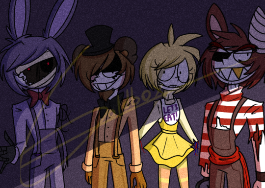 ❤Valentine Love❤ — Could you draw the FNAF 3 animatronics in human