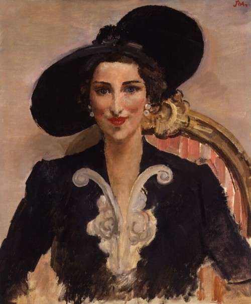 Dorothy Rose Burns (née Duveen) (1940s?). Augustus John (Welsh, 1878-1961). Oil on canvas. NP