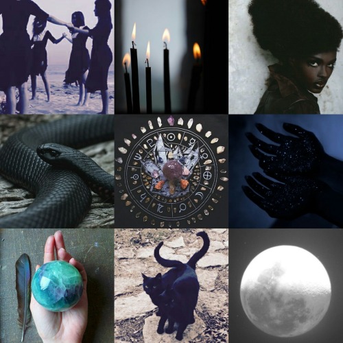 wicca/ goth wlw moodboard ✨