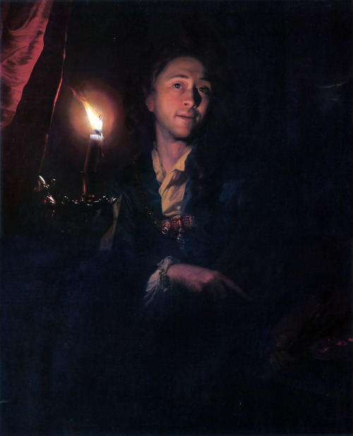 spirit-of-art:Godfried Schalcken, Self-portrait, 1695