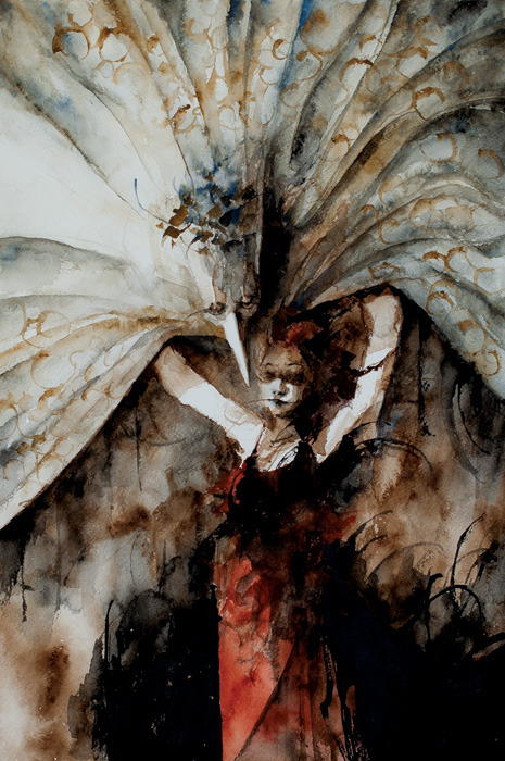 Macabre looking traditional paintings by Daniele Serra            &nbs