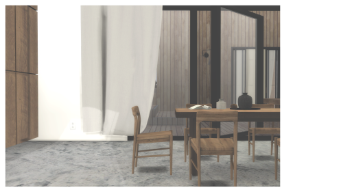 indoorsim:a minimalist summer home on the rocky coast of Sweden …based on Archipelago House by Norm 