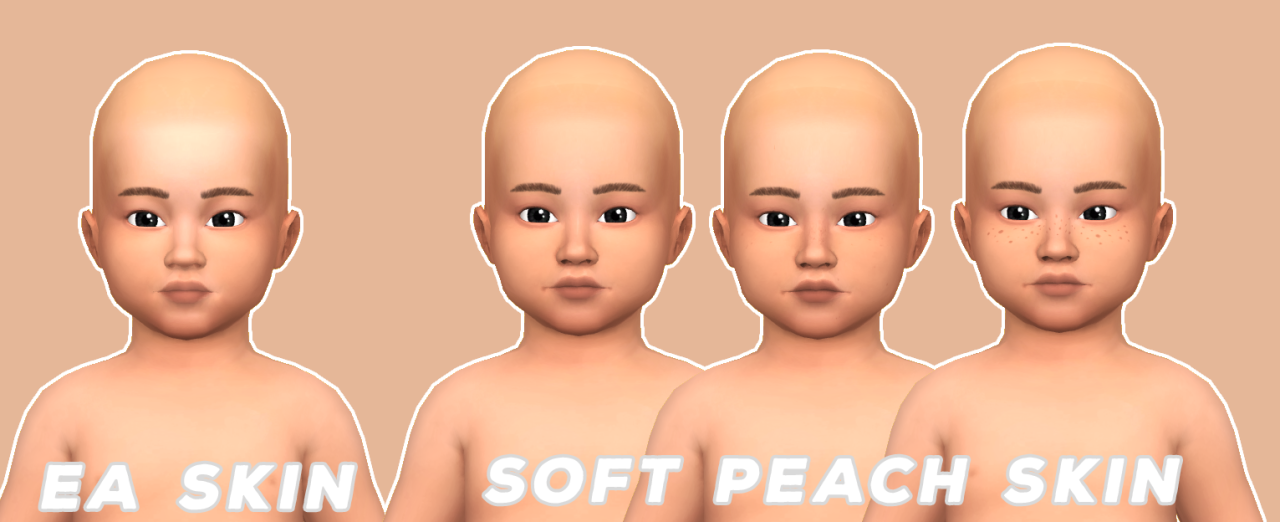 toddler and child skin overlay sims 4