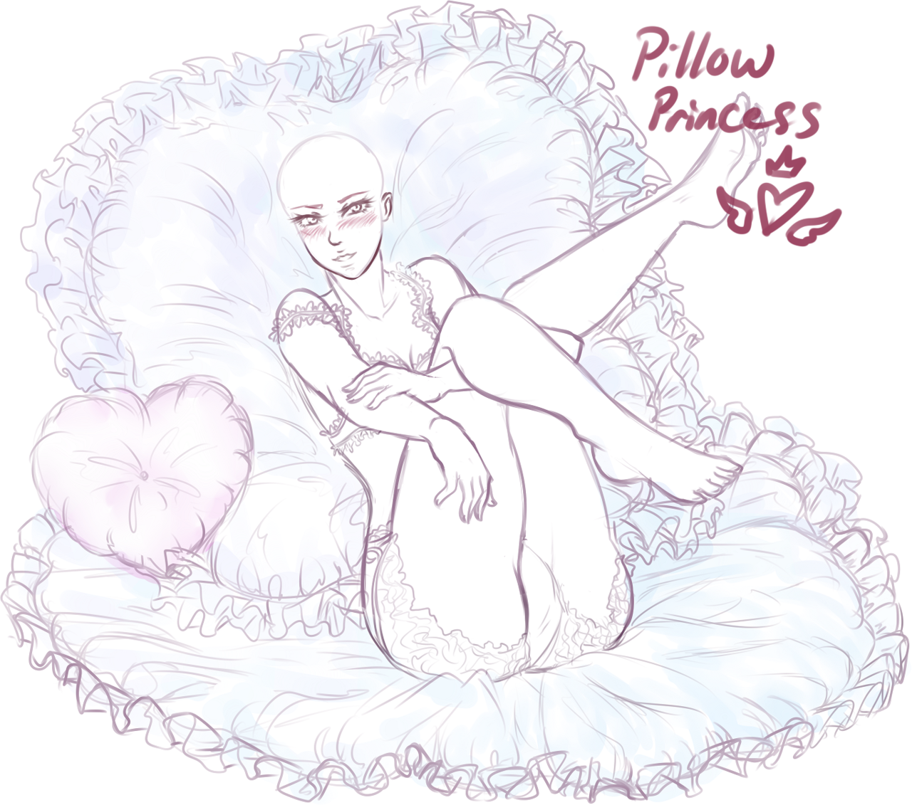Princess tumblr pillow I am