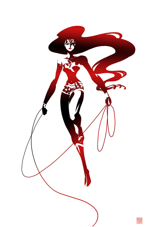 benom666:  Harley Quinn, Catwoman and Wonder Woman by Shomurase