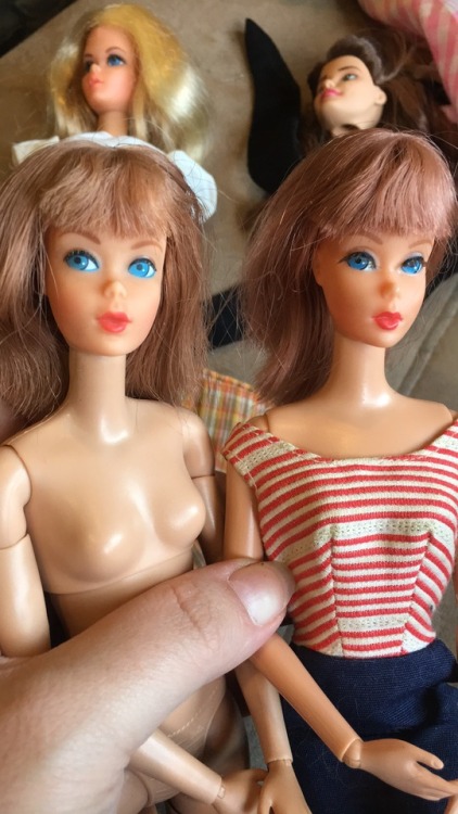 Rebody adventures. Tan MTM body is just a tad too pale for 70s girls, but the Fashionista bodies ten