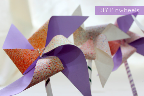 thecraftables: DIY: HOLI INSPIRED PINWHEELS! Holi is coming up guys! It is one of our all time favor