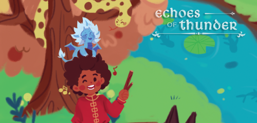 Hello! Here’s a preview of my piece for @alchemyartgroup ’s Echoes of Thunder zine! Ever