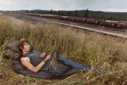 curiousz:    the new HOBO Mike Brodie began train-hopping in 2002 at the age of 17 when he left his house unannounced with a few belongings.  &ldquo;Two weeks later I was gone — this was it, I was riding my very first freight train.&rdquo; From