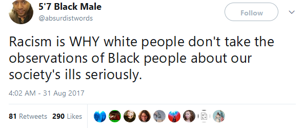 black-to-the-bones: Racism is the reason. 