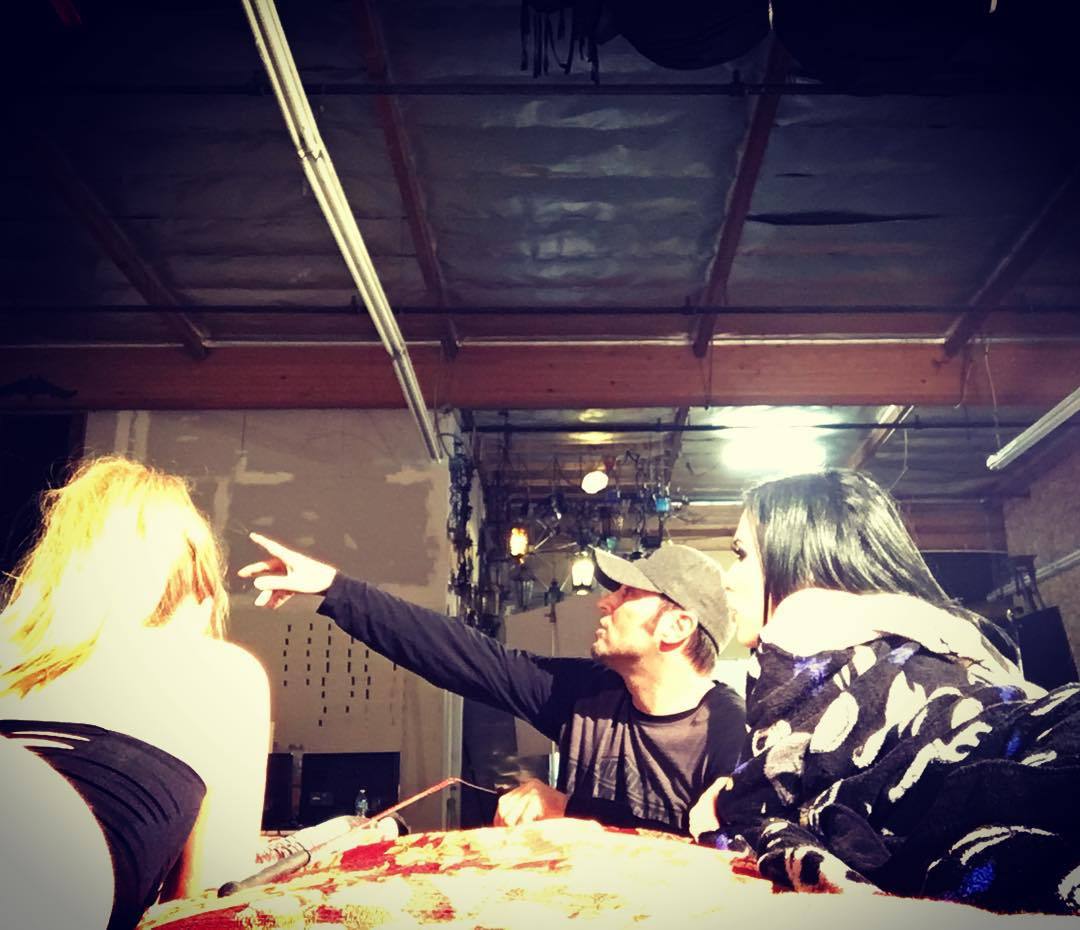 Axel Braun giving his contract girls very important directions today ✨✨🎥 by