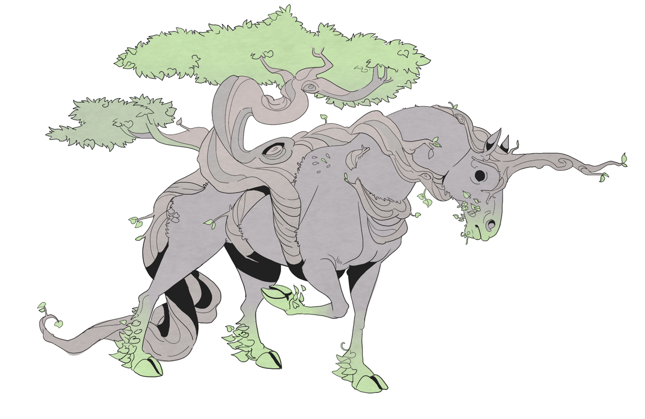 c3rmen: Concepts for some undying unicorns. I was thinking that if unicorns are immortal