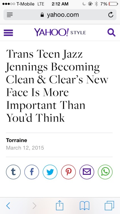 controlledeuphoria:Oh my god this is so important!FUCK YEAH! Trans rights ^w^ *my confidence is boosted for my transitioning* <3 I think she looks amazing too! <3 :3