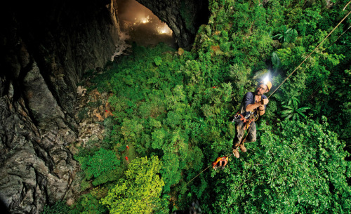 across-the-music: sixpenceee: At more than 200m high, 150m wide and 5km long, the Hang Son Doong cav