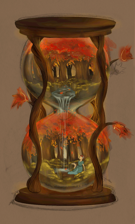 charlemage: charlemagedoesart: Turning of the season. Winter Started out as a quick concept doodle t