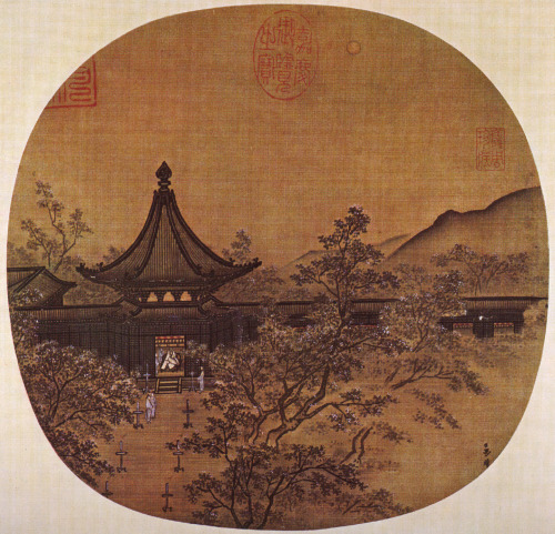 Waiting for Guests by Lamplight, Ma Lin, ca. 1250