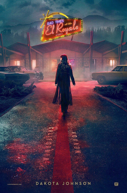 dakotajsource:
““ New poster of Dakota Johnson as Emily Summerspring in ‘Bad Times At The ElRoyale’.
” ”