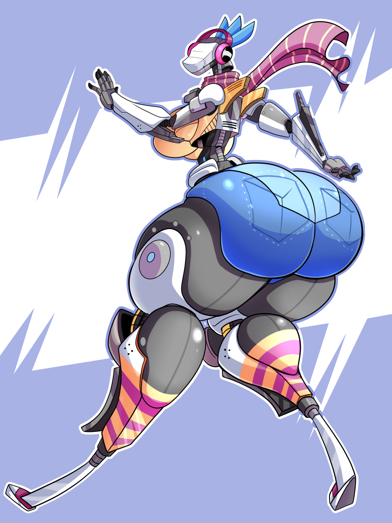 jaehthebird: I liek drawing robots :3 specially Robutts ^v^ Enjoy this commission