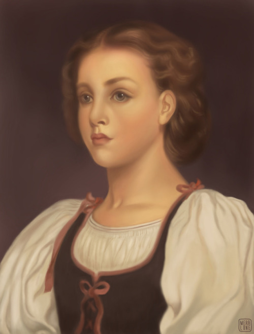 copy of biondina by frederic leightonquick copy of a painting done on my iPad in procreate. i&rs