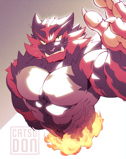 catsudon:  Here is my Incineroar husband porn pictures