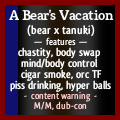   The bear left his tent while the dawn was still breaking.  He gathered up enough firewood to keep him warm for the morning and set up his campfire in the pit.  It was still early and there was no need to work too hard just yet.  He sat and watched the