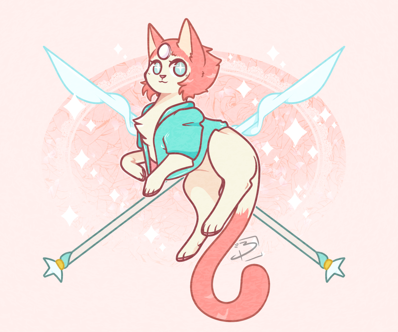 baitin:Request for @nacrepearl ! They requested Pearl as a cat, and I was in the