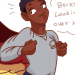 onesmolangel:sambucky teens in P.E./gym class and real wings sam wilson