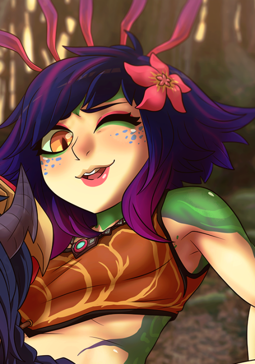 Final version of Neeko! To see the full illustration, visit my Blue Bird account!