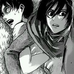 raawr-yaoi:  Shingeki no Kyojin / Chapter 50 / Eren and Mikasa moments   