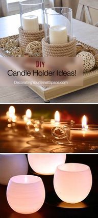 diyandcrafttutorials:  DIY Candle Holders - on http://bit.ly/KAQTm2 
