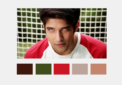 theghostofarthur: Teen Wolf characters color palette: Part 3/3 - Scott &amp; Isaac