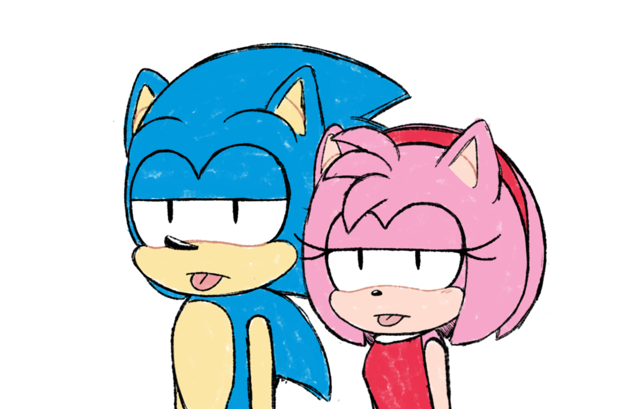 EMI. 🌸 on X: 😠😅 New colour palette test! ~ #sonicthehedgehog #myart  #digitalart #amyrose #sonamy #fanart #artistontwitter #ship #otp   / X