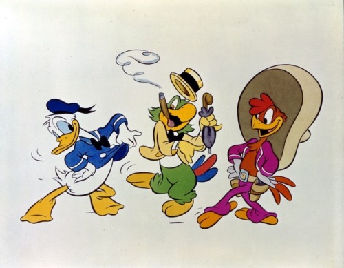 talesfromweirdland:‪Production and promotional art for Disney’s The Three Caballeros (1944). It’s a 